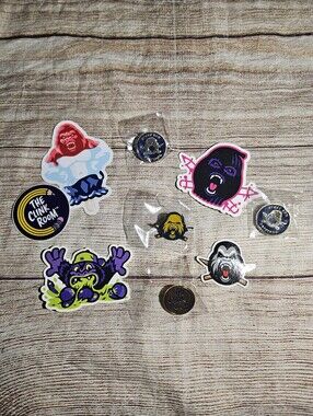 Clink room Hat pins and stickers bundle